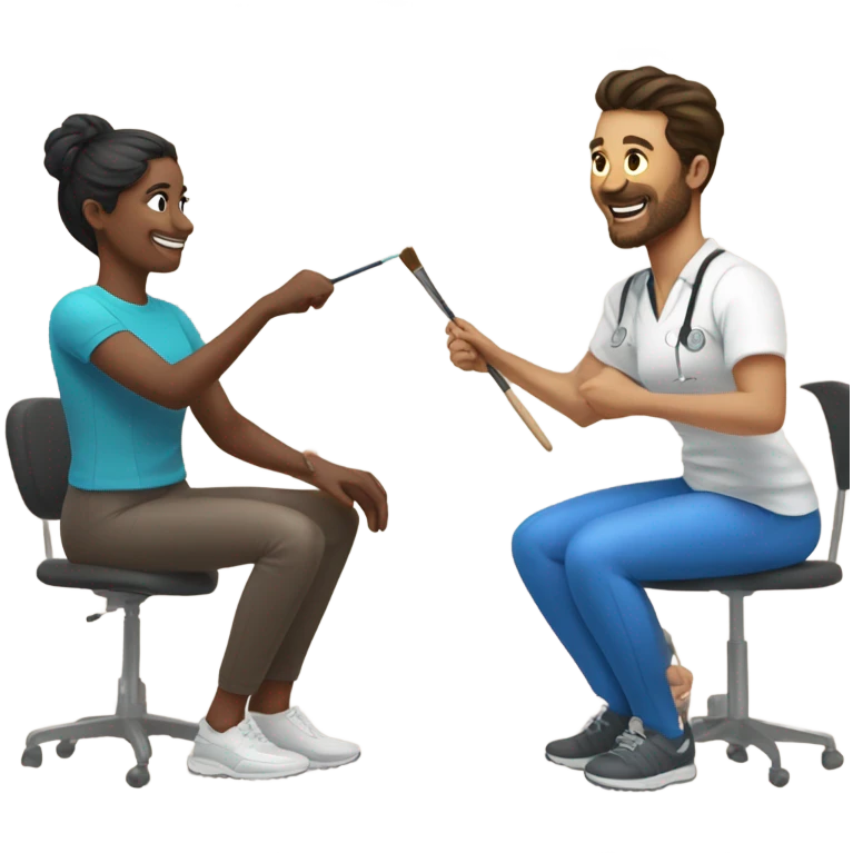 Artist meets physical therapist  emoji