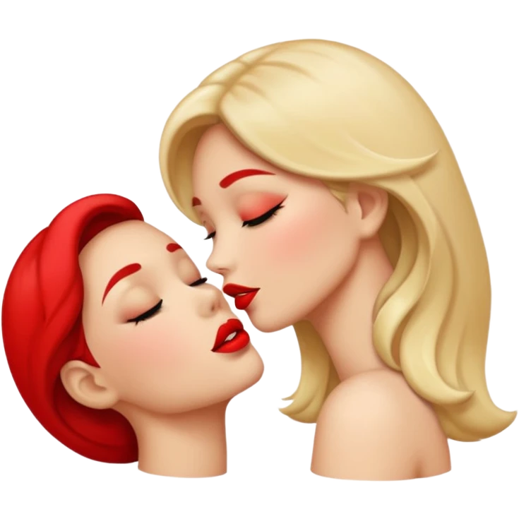 поцелуй губы красные emoji