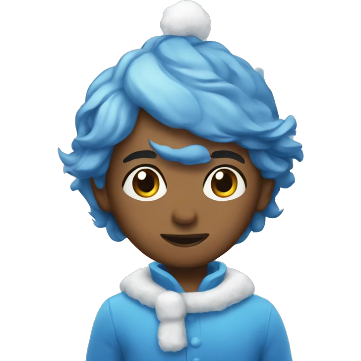 blue christmas  emoji