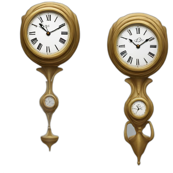 Dali clocks in the style of Disney’s Aladdin emoji