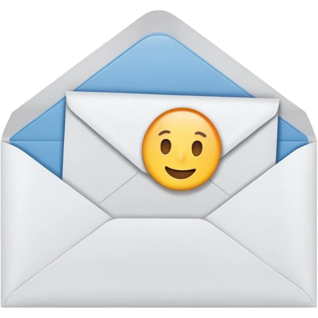 an envelope with multiple papers inside emoji