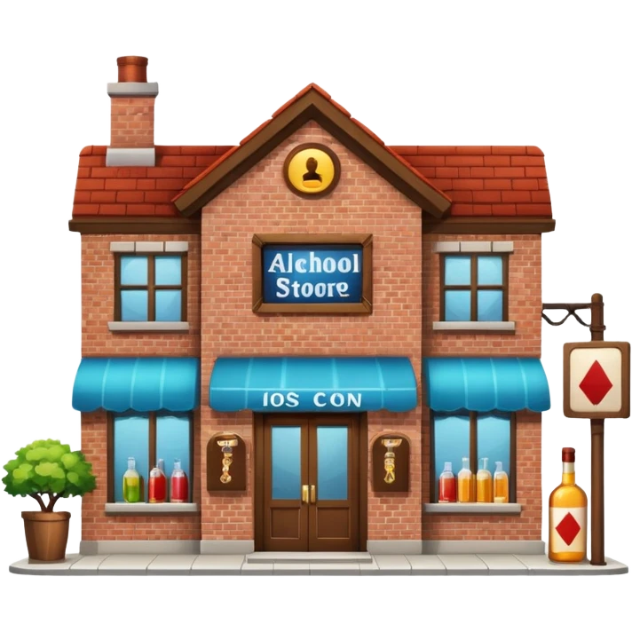 Alcohol store building emoji