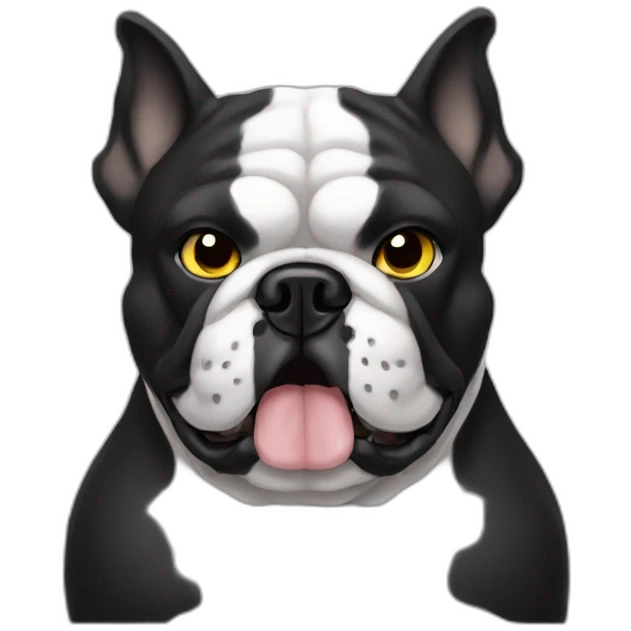 black metal bulldog emoji
