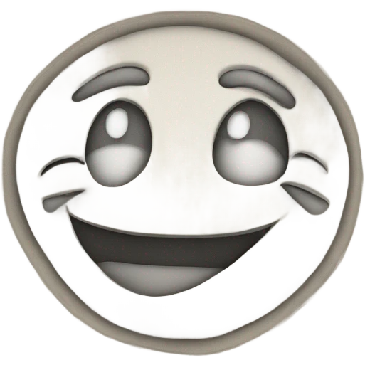 happy face digital drawing an outline on a clothe emoji