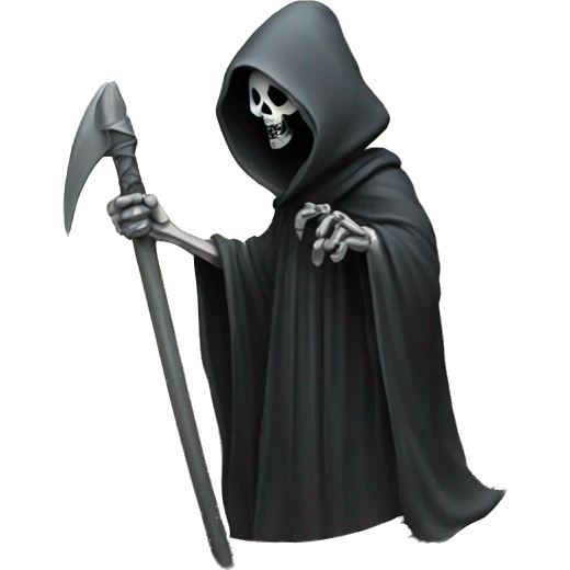 Reaper on coin emoji