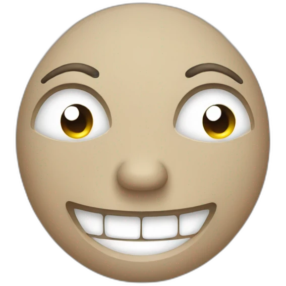Smile with flat eye emoji