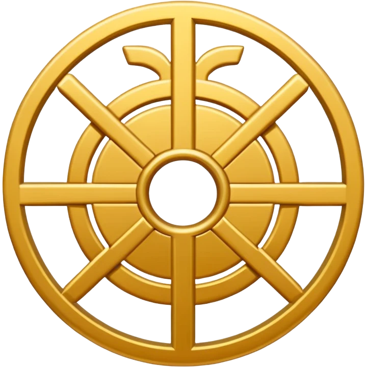 chakana symbol, single color, no effects, apple emoji style emoji