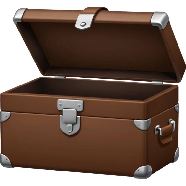 Brown makeup box. emoji