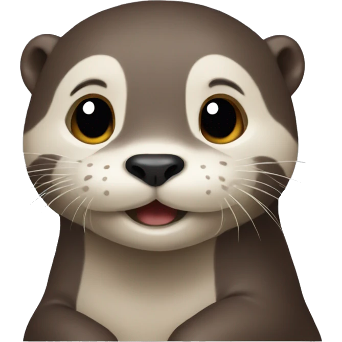 otter being otterly cute emoji