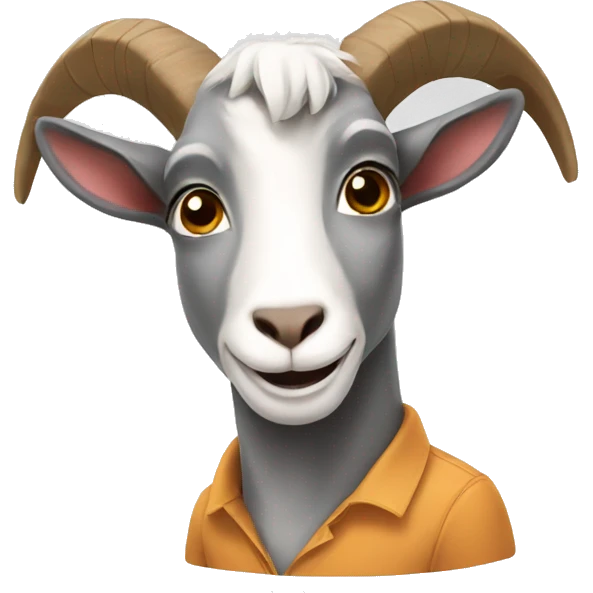Goat is a teacher emoji