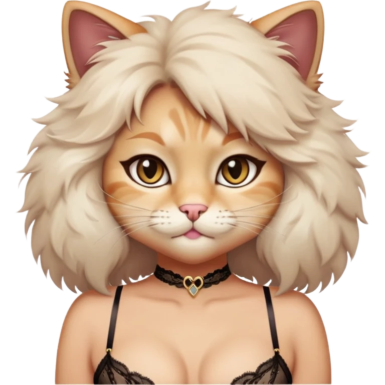 very sexy cat emoji