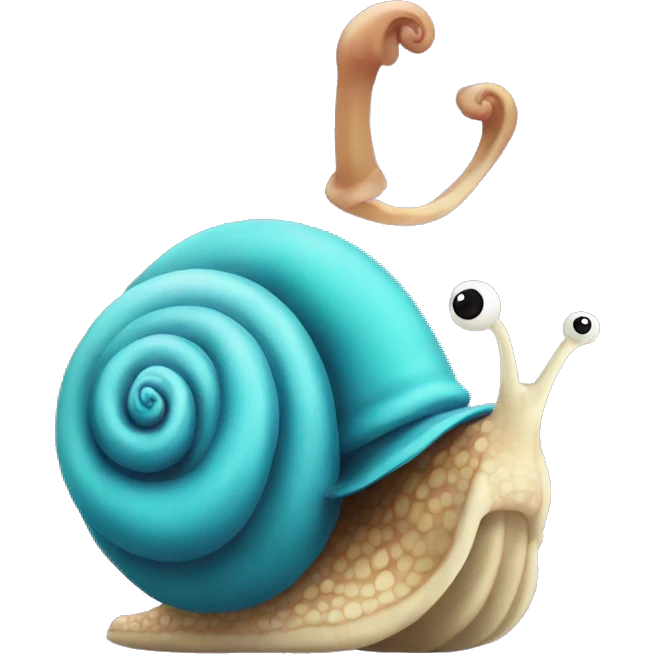 snail with bow emoji