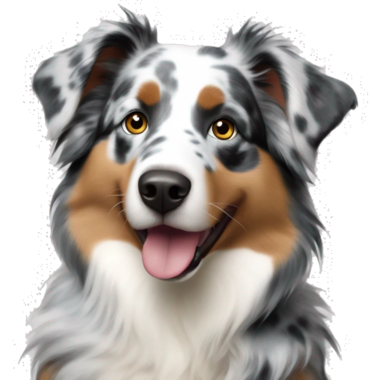 Blue Merle Australian Shepherd emoji