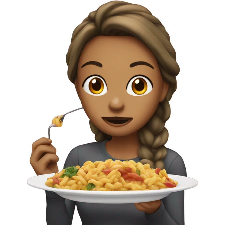 celina eating food  emoji