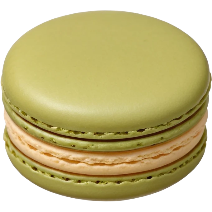 Light olive macaron emoji