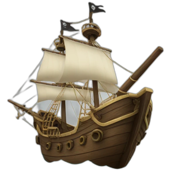 Pirate boat emoji