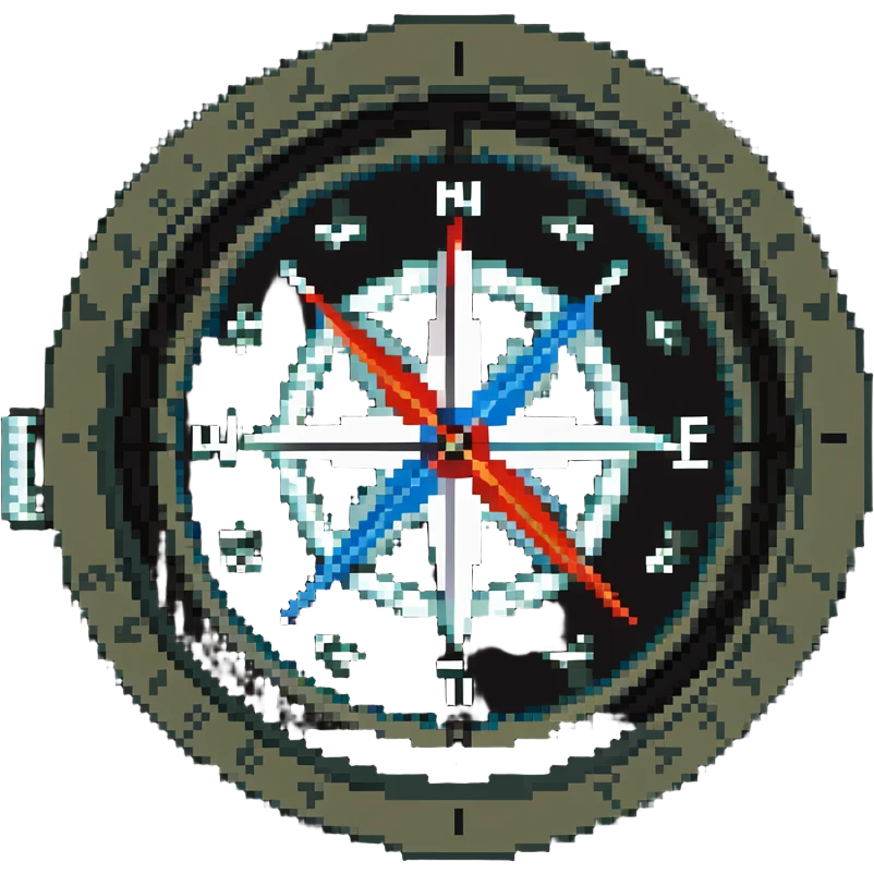 army navigation compass emoji
