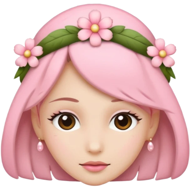 Pink simple headpiece  emoji