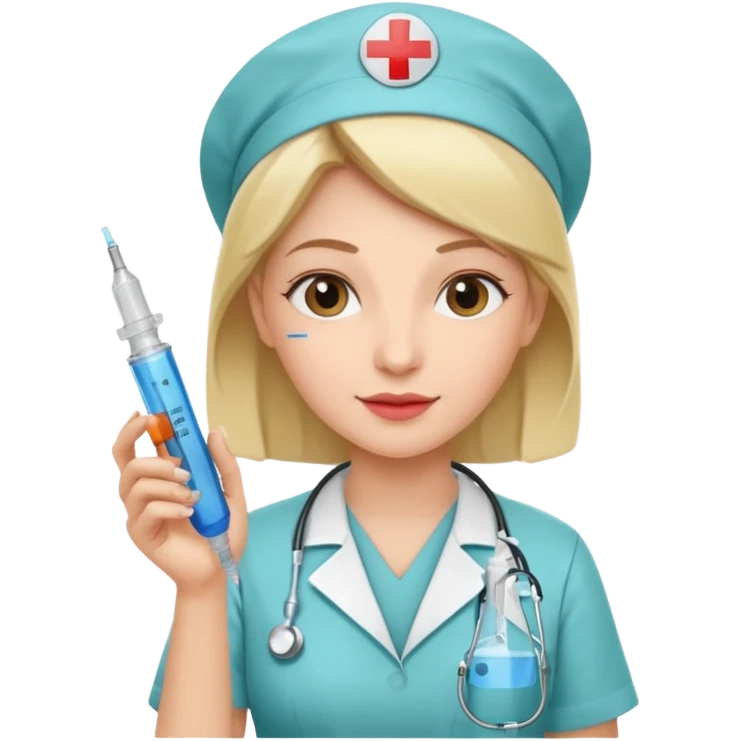Nurse with syringe emoji