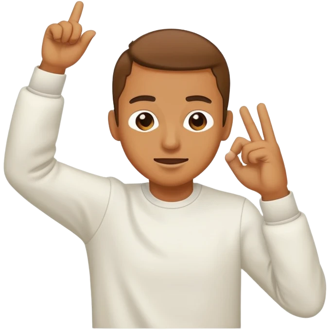 someone dabbing  emoji