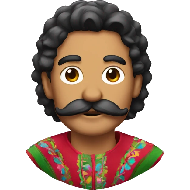 Mexican with a mustache named Raphael  emoji