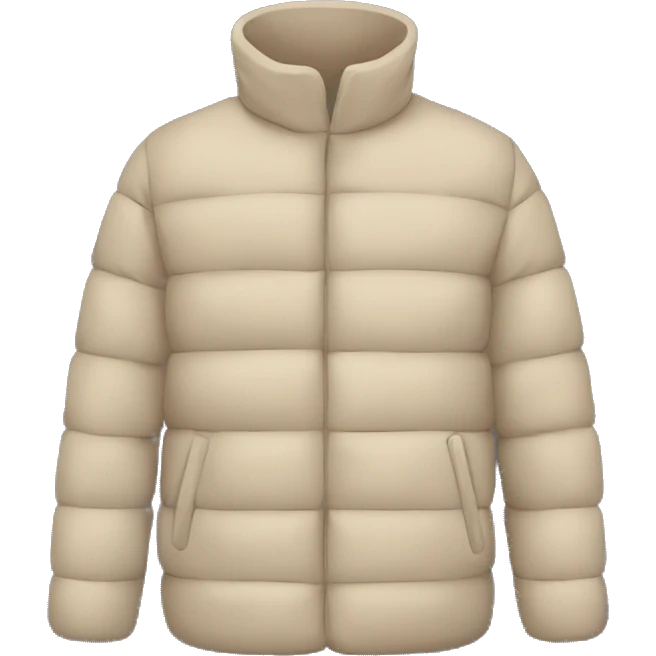 beige-winter-puffer-jacket emoji