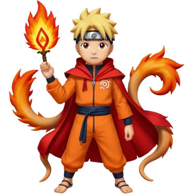 Naruto onde pose kurama 4 tails emoji