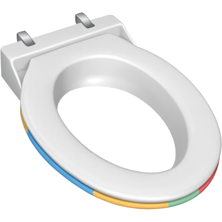 Paper toilet seat with a hole it emoji