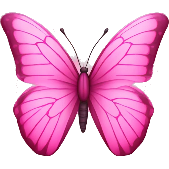pink butterfly cyber emoji