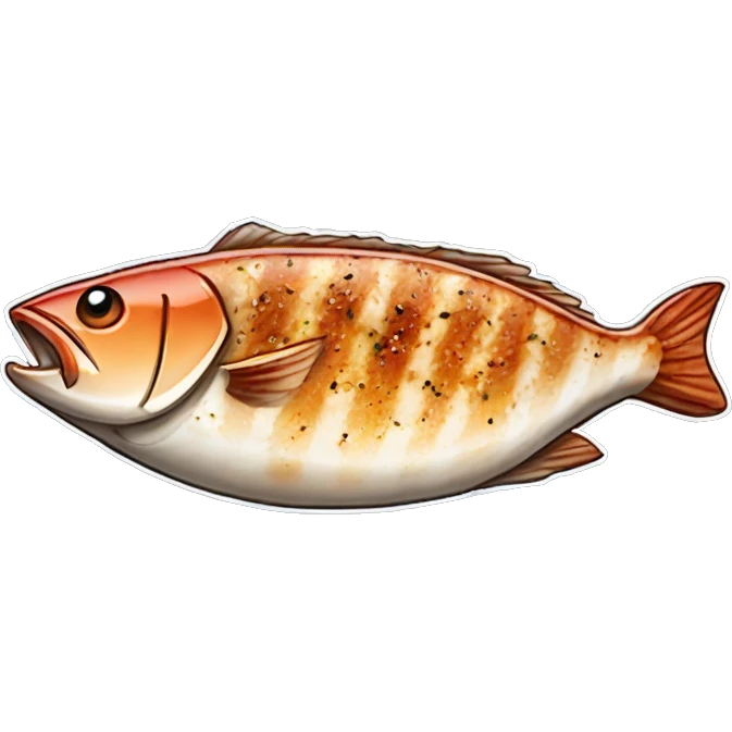 grilled fish steak emoji