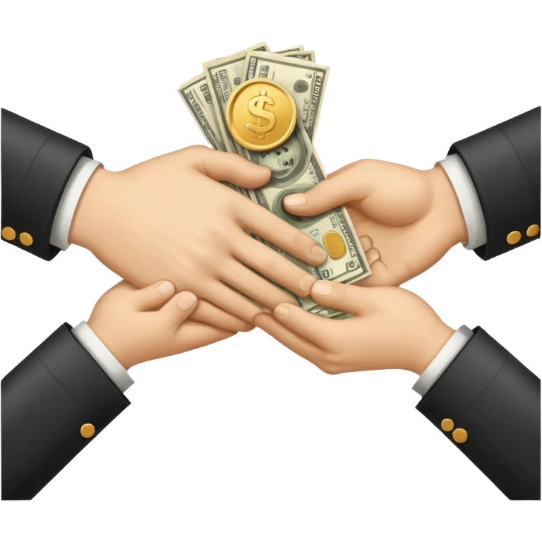 Handshake + money icon emoji