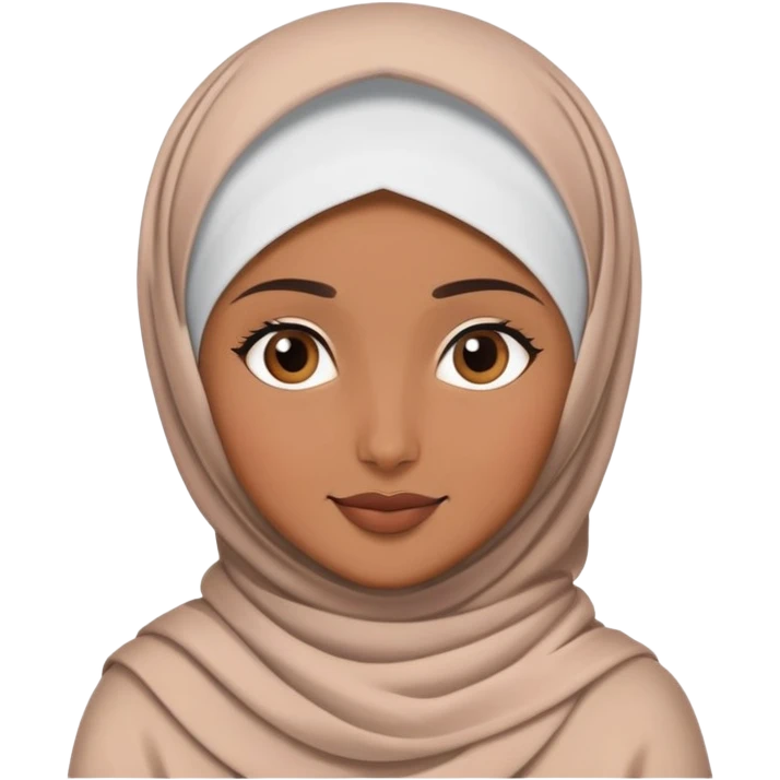 Hijabi in love emoji