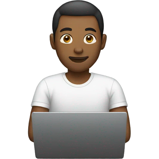 Man in a laptop emoji