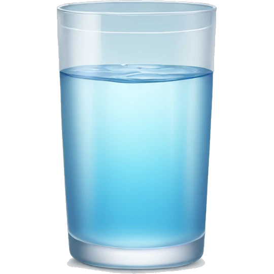 Glass of water emoji