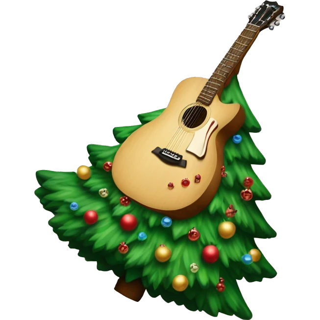 Taylor Swift christmas tree Farm inspired guitar  emoji
