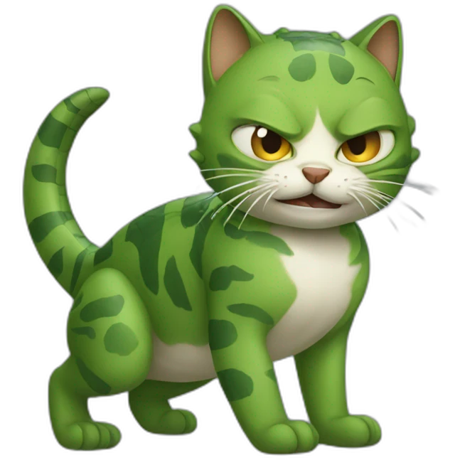 cat that fights an alligator emoji