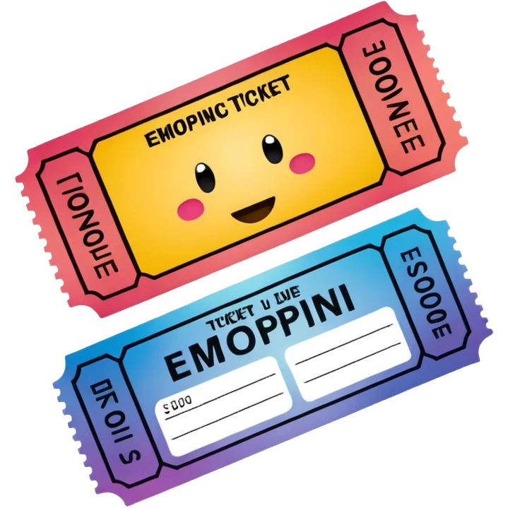 1 movie ticket emoji