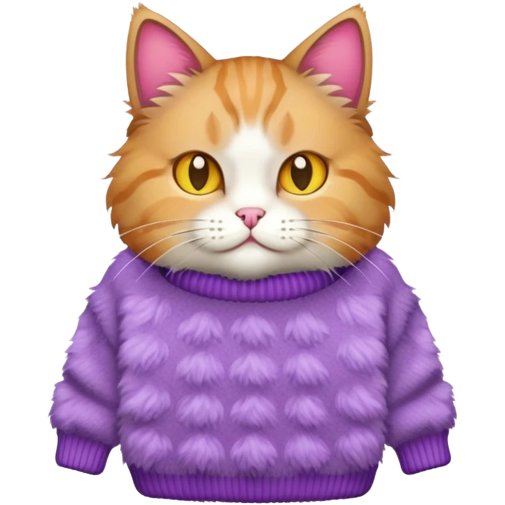 cat wearing a sweater emoji