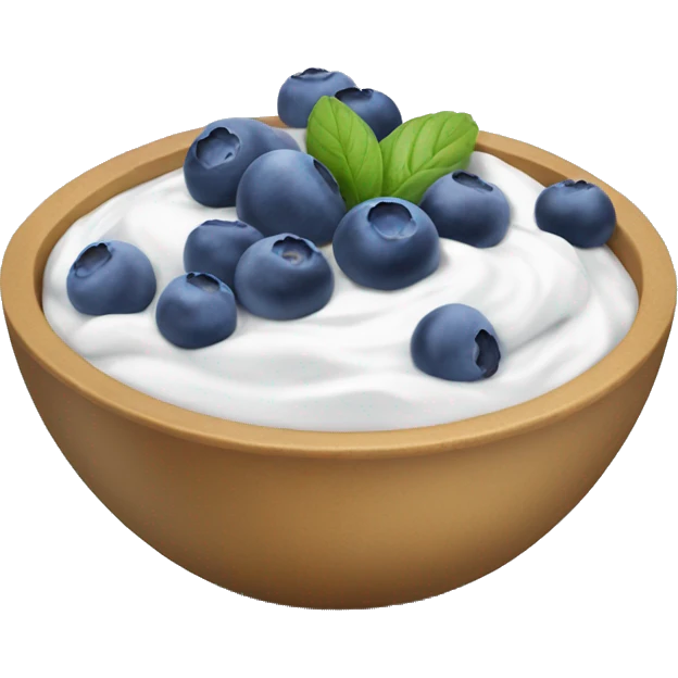 blueberry yogurt bowl emoji