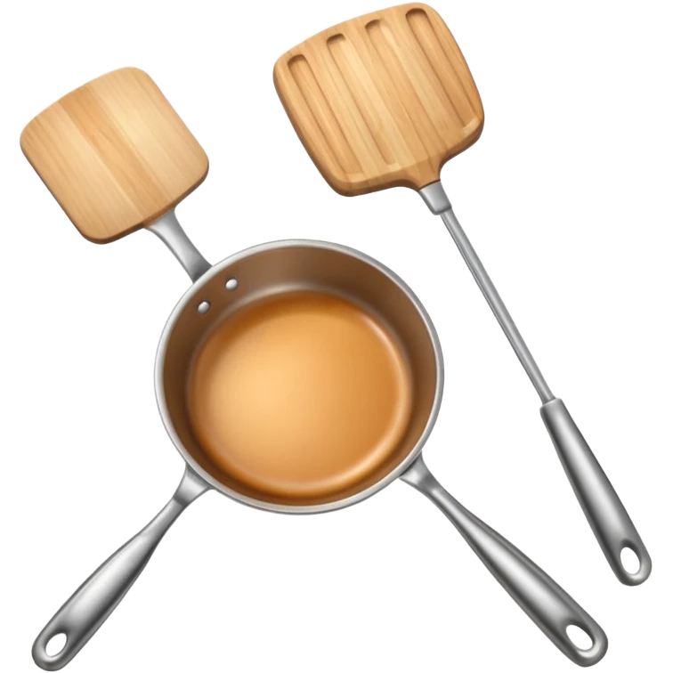 pan and spatula inside emoji