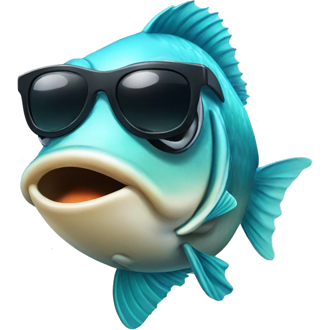 fish with sunglasses emoji