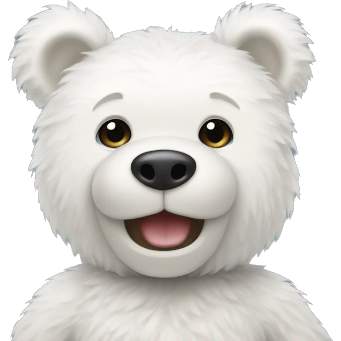 white teddy bear emoji