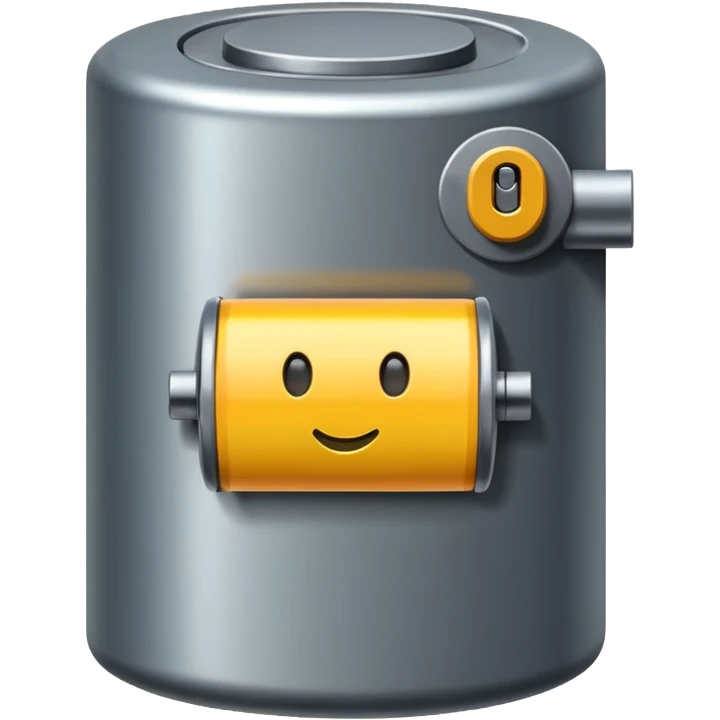 realistic big battery emoji