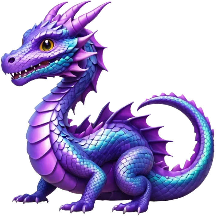 Dragon violet emoji
