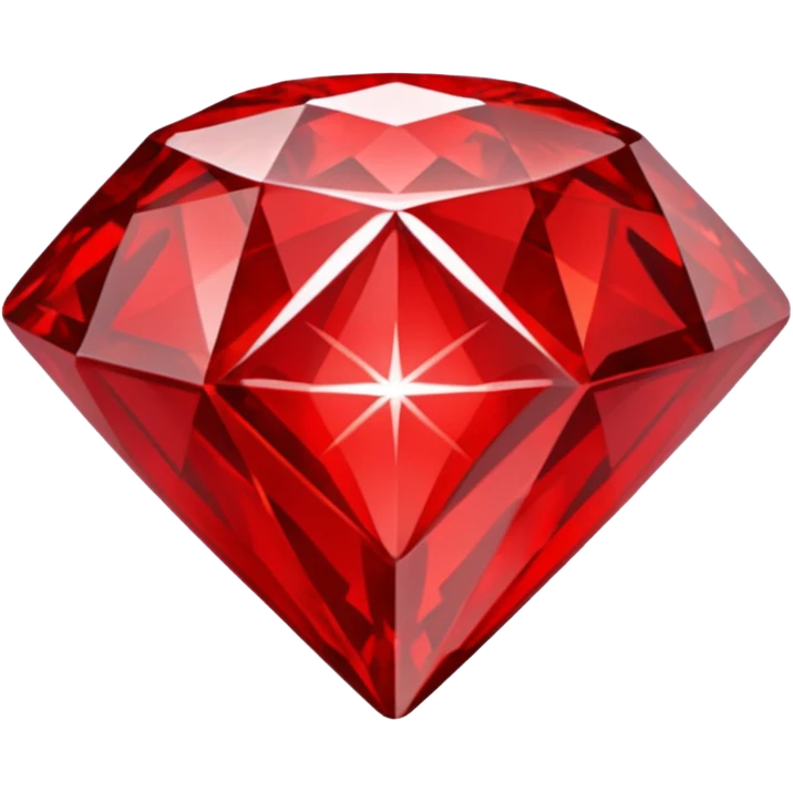 Red diamond carved on its front "RED" emoji