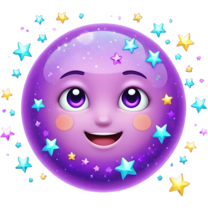 purple sparkles  emoji