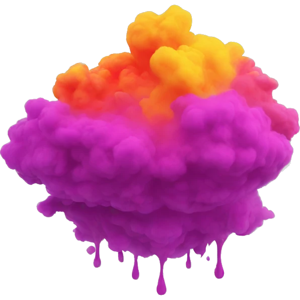 Holi colour in air emoji