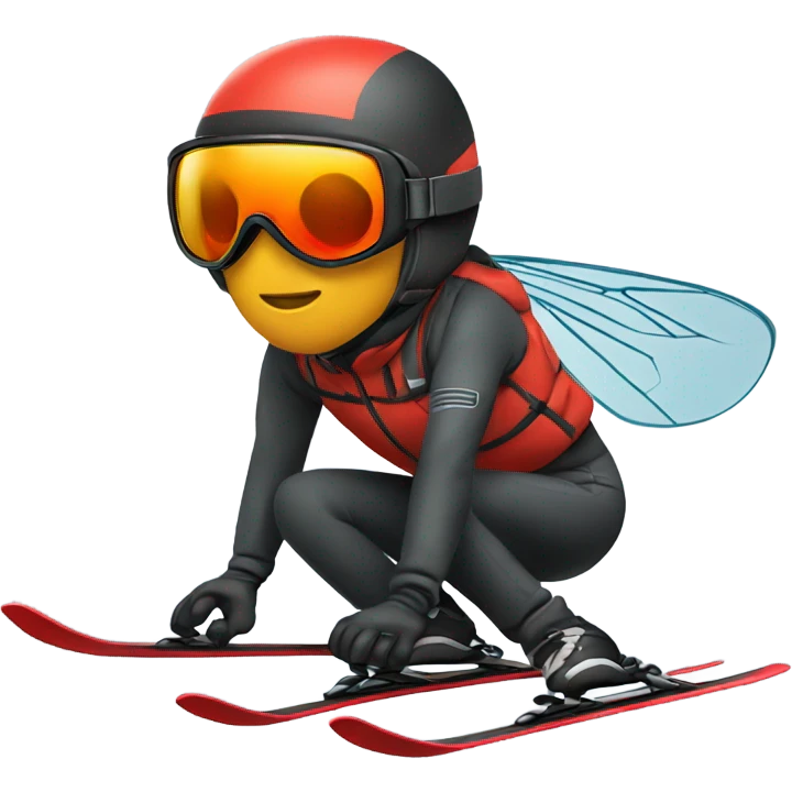 Fly skiing emoji