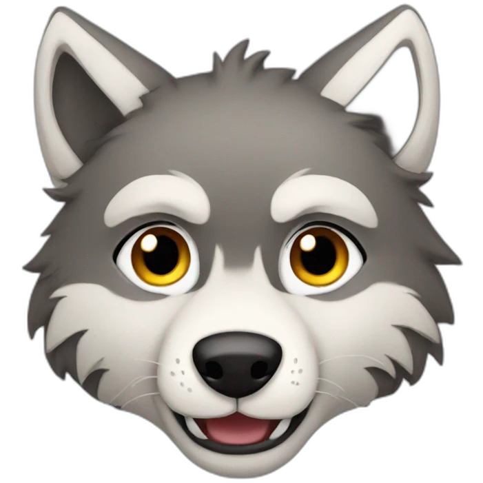 furry wolf emoji