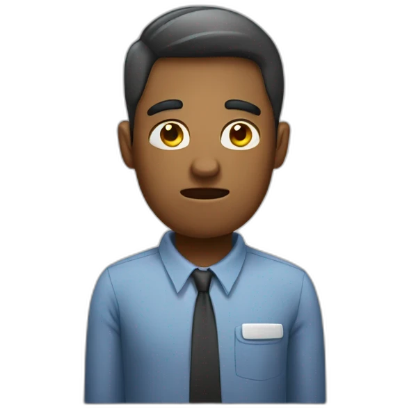 Constipated at work emoji